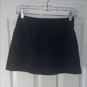CRZ YOGA Feathery-Fit Soft High Rise Tennis Skirt 14'' in Black